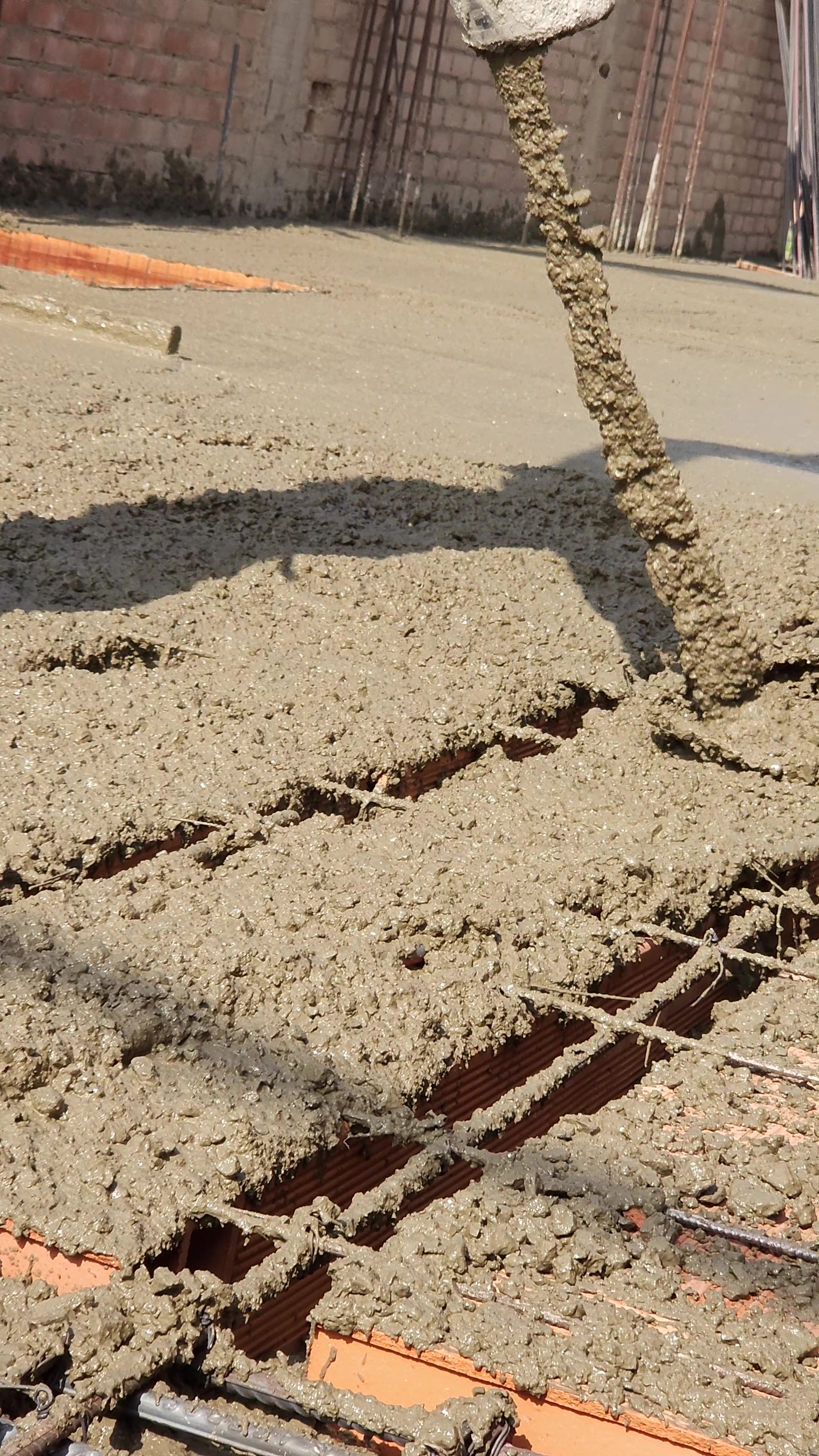 Concreto después del vaciado